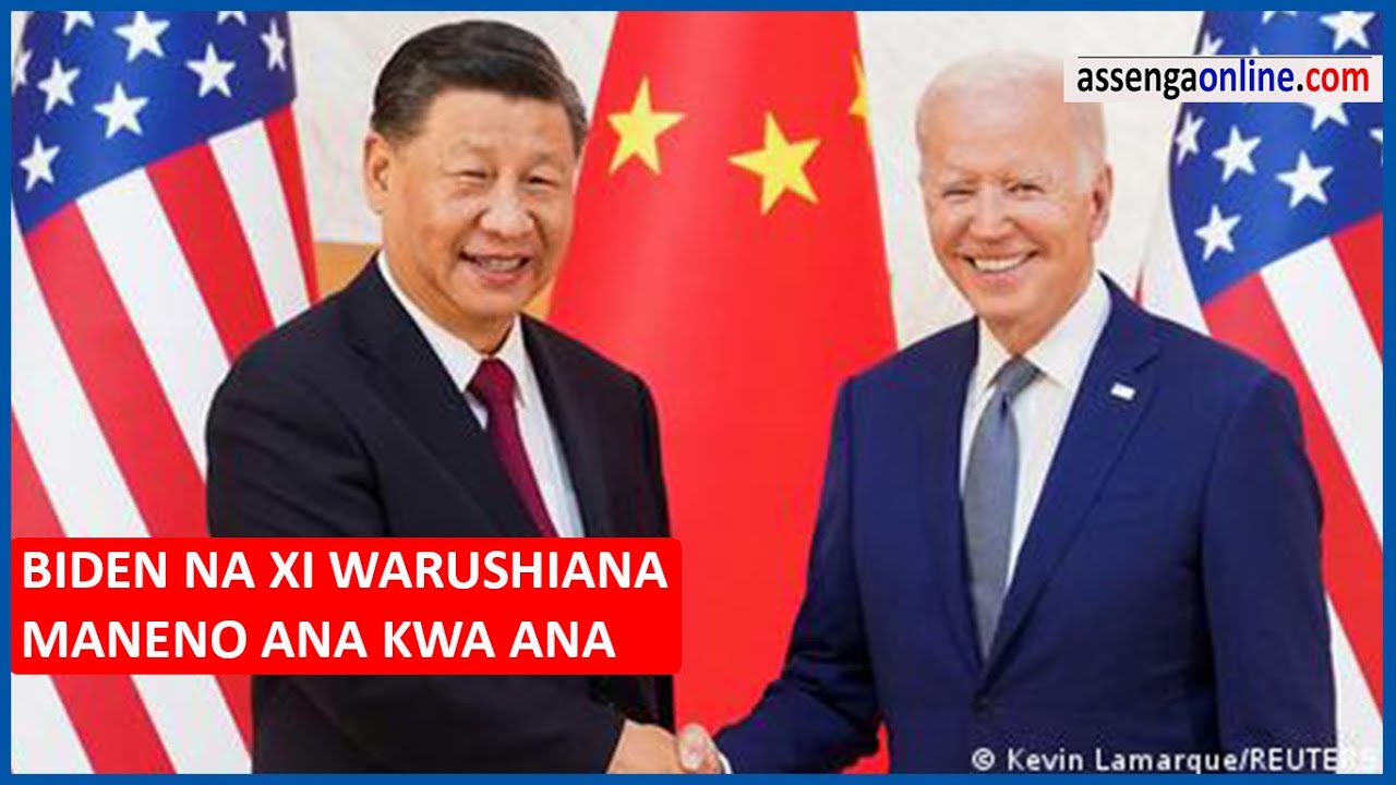 RAIS WA CHINA XI JINPING LIVE ANA KWA ANA NA RAIS JOE BIDEN WA MAREKANI ...