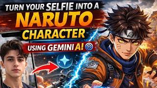 Turn Your Selfie into a NARUTO Character using Gemini AI! 🌀 screenshot 2