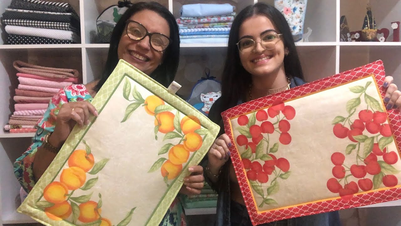 Jogo americano com manta - aprenda a fazer!