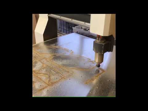 Industrial CNC Router Cutting Aluminum