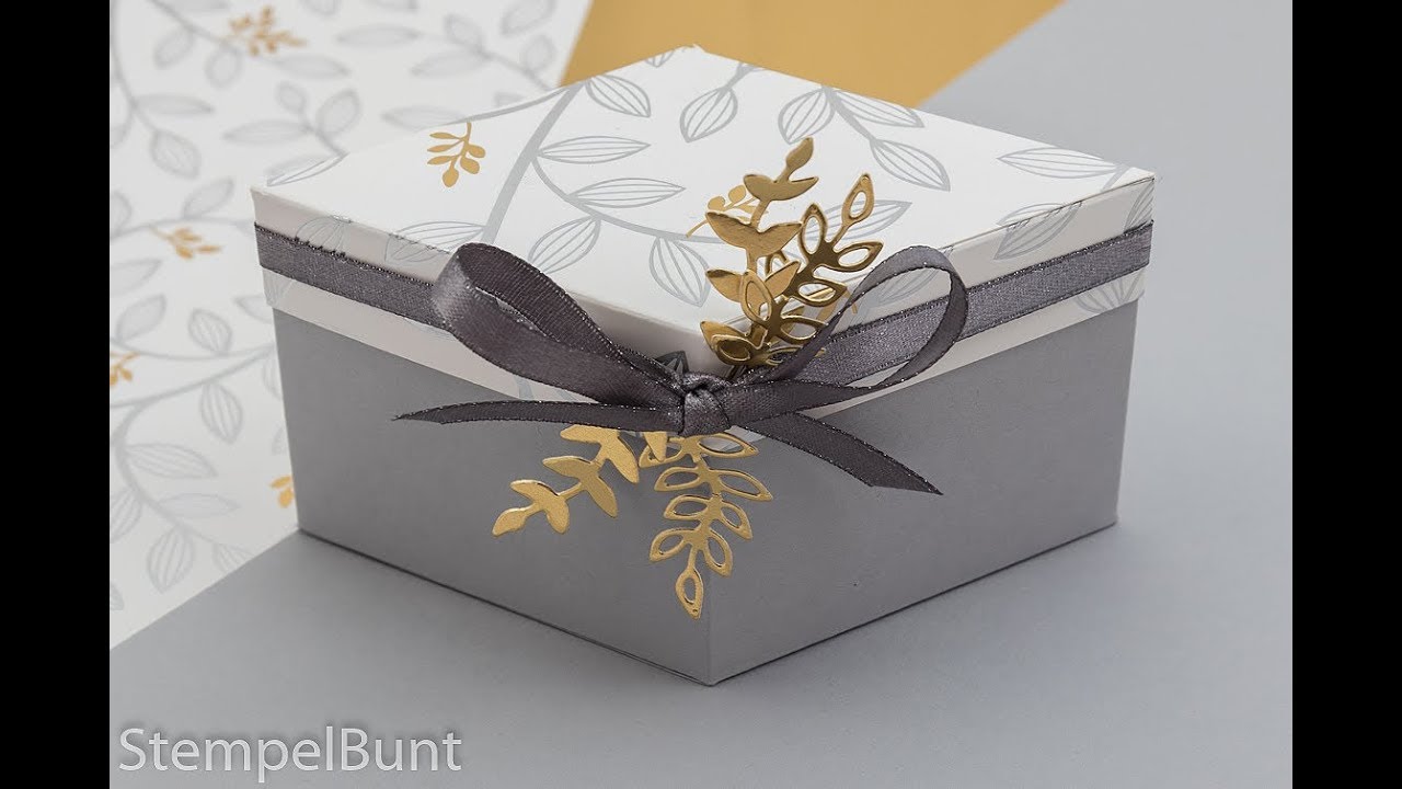 ANLEITUNG - Elegante Rauten-Schachtel 