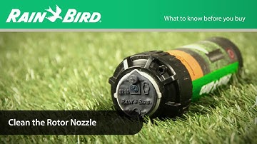How to Clean the Nozzle on Rain Bird Rotor Sprinklers