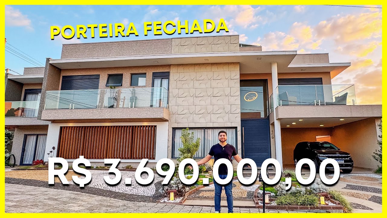 CASA DE LUXO R$ 3.690.000,00 PORTEIRA FECHADA - CONDOMÍNIO EM ATIBAIA SP