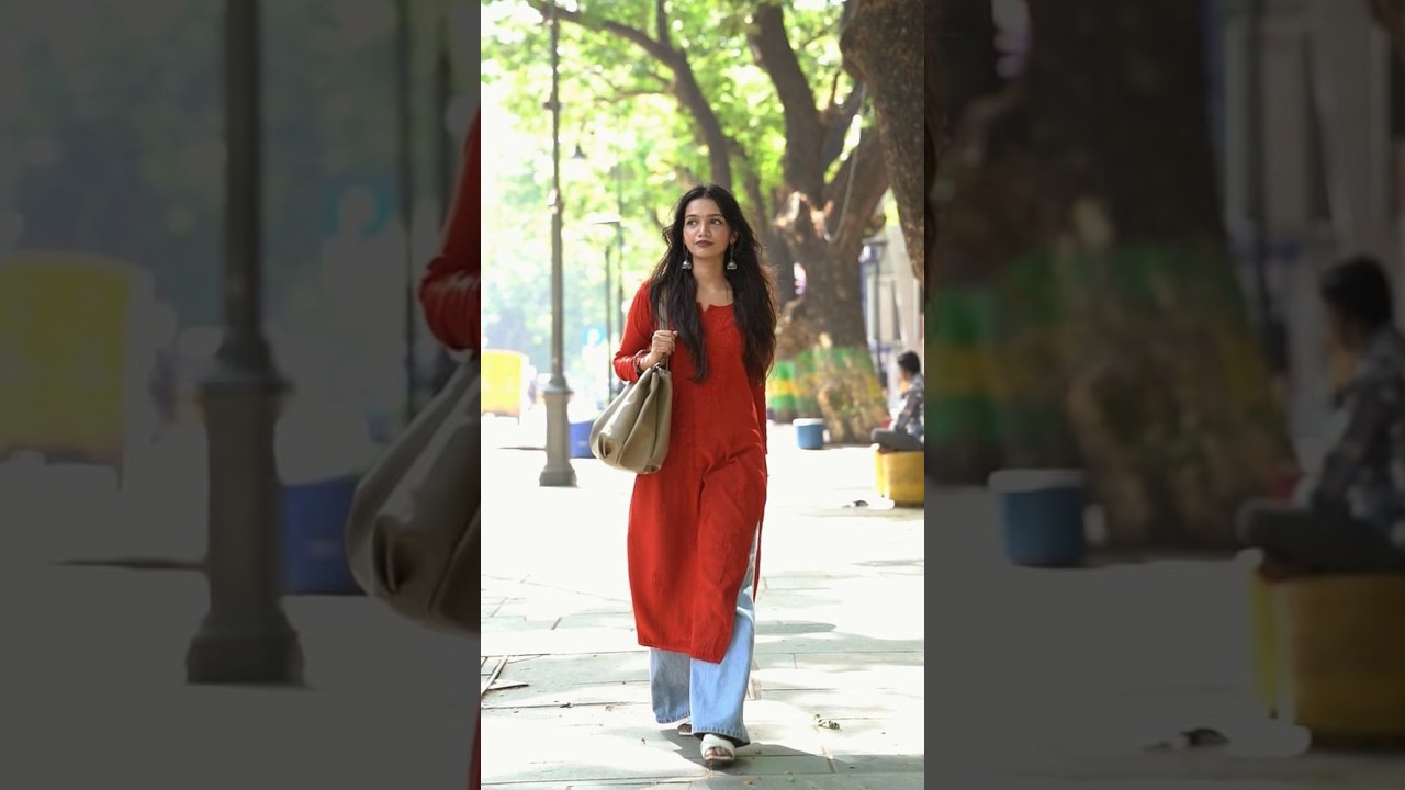 long kurtis with jeans 