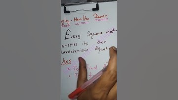 Cayley Hamilton Theorem in Tamil #shorts #maths #cayleyhamiltontheorem #mathematics #matrices #army