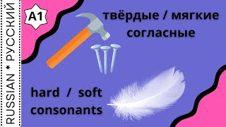 Reading. Hard and soft consonants / Чтение. Твёрдые и мягкие согласные screenshot 3