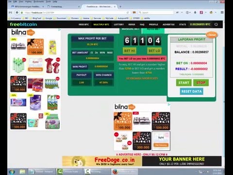 Tutorial 90% Kemenangan FreeBitcoin dan FreeDogecoin [ Versi GreaseMonkey ]