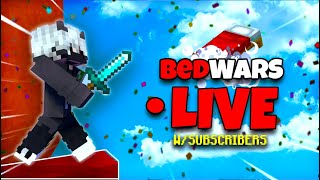 Minecraft Bedwars Live! | WITH SUBS |Road To 10k Subs.