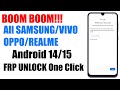 TOP Tool!! All Samsung/ViVO/Opoo/Realme FRP Bypass android 14/15 2025
