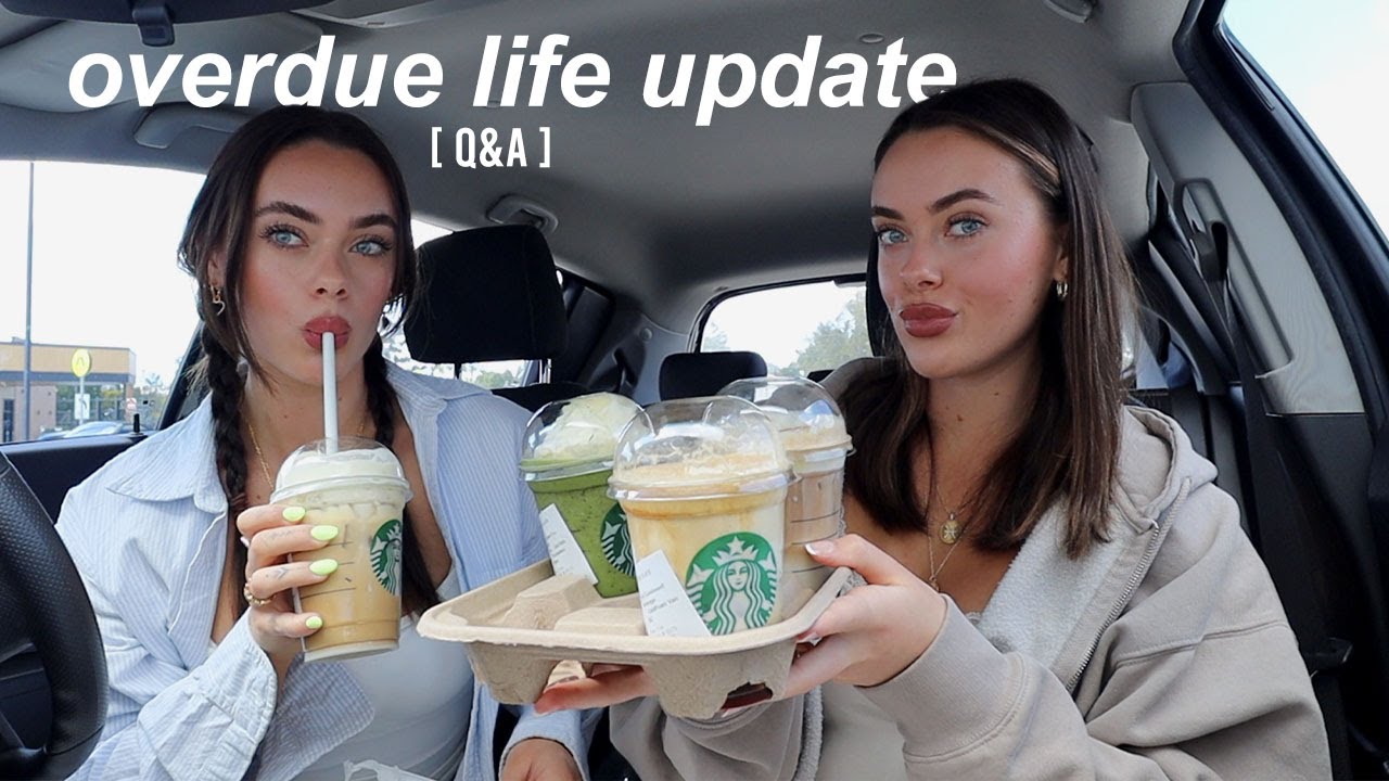 trying our followers STARBUCKS orders + Q&A!!!!! | mescia twins