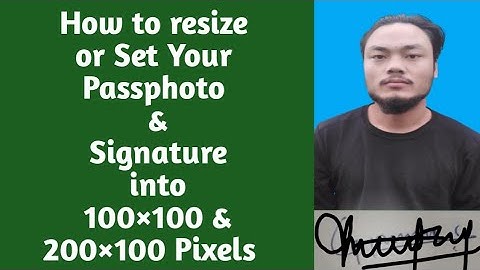 How to resize Your Pass photo & Signature in your own mobile Phone || Pixels 100×100 & 200×100