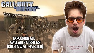 Exploring ALL Available MISSIONS in CoD4 MW (2007): Return to Alpha - Demo Full Game Walkthrough