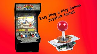 How to Install a Sanwa Joystick in Arcade1Up | Plug & Play Cable + Full Mod Setup 