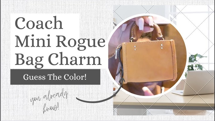 Mini Rogue Bag Charm With Tea Rose