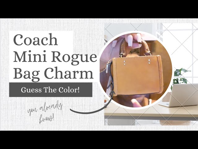 What's in my coach rogue mini bag charm 🤔/unboxing 