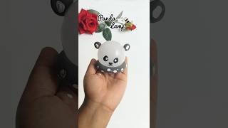 Diy bulb lamp 🐼#trending #recycledart #craft #viralshort #youtubeshorts #shorts #diy