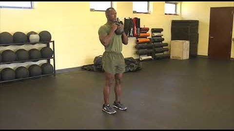 Marines Force Fitness-Kettlebell Lateral Lunge