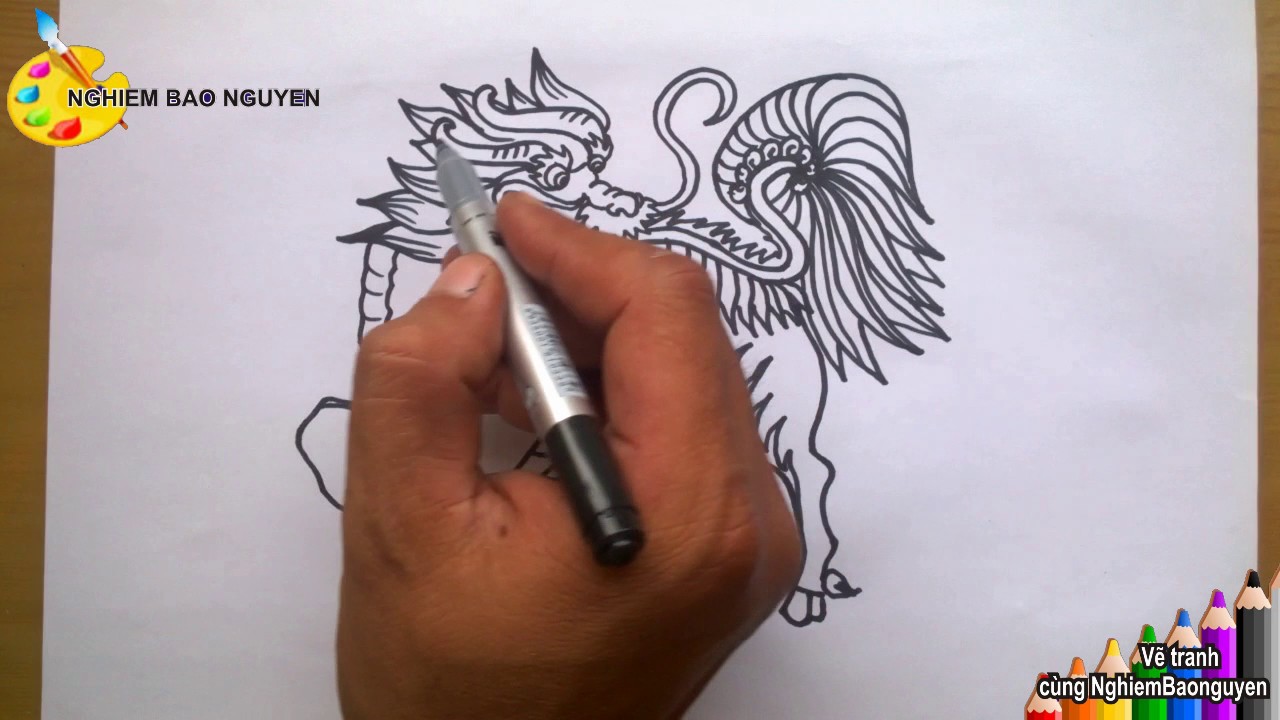 Vẽ kỳ lân/How to draw Unicorn - youtube