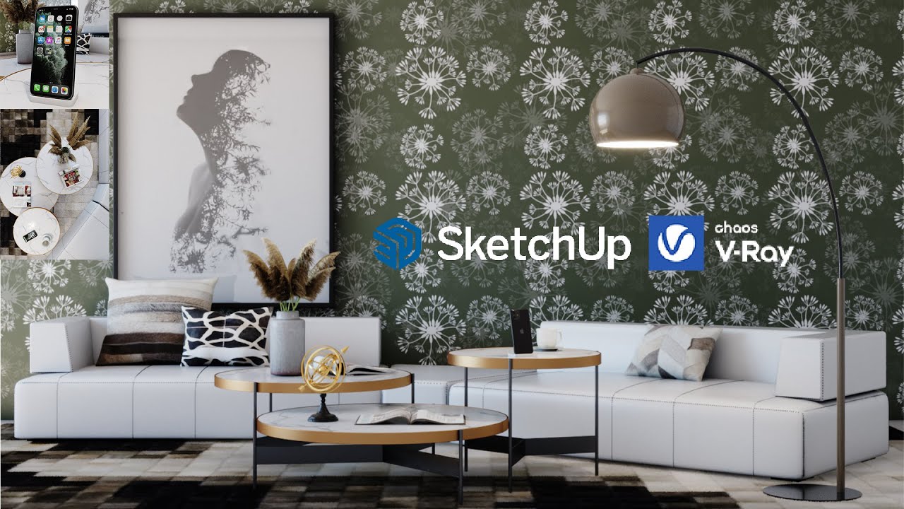 How To Render In Vray For SketchUp Realistic Render In Just 12mins Interiors 3 YouTube