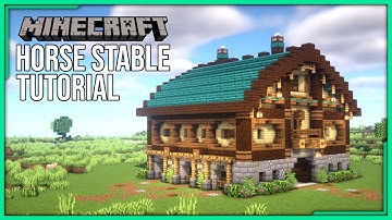 Minecraft: How to Build a Horse Stable Tutorial