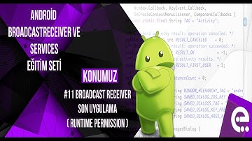 11 Broadcast Son Örnek | Android Broadcast Receiver ve Service Dersleri