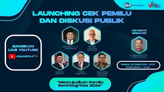 🔴 LIVE | Launching Aplikasi CEK PEMILU untuk Menakar Track Record dan Reputasi Capres & Caleg 2024 screenshot 5