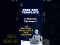FREE SEO TEMPLATE to boost your rankings! 📈