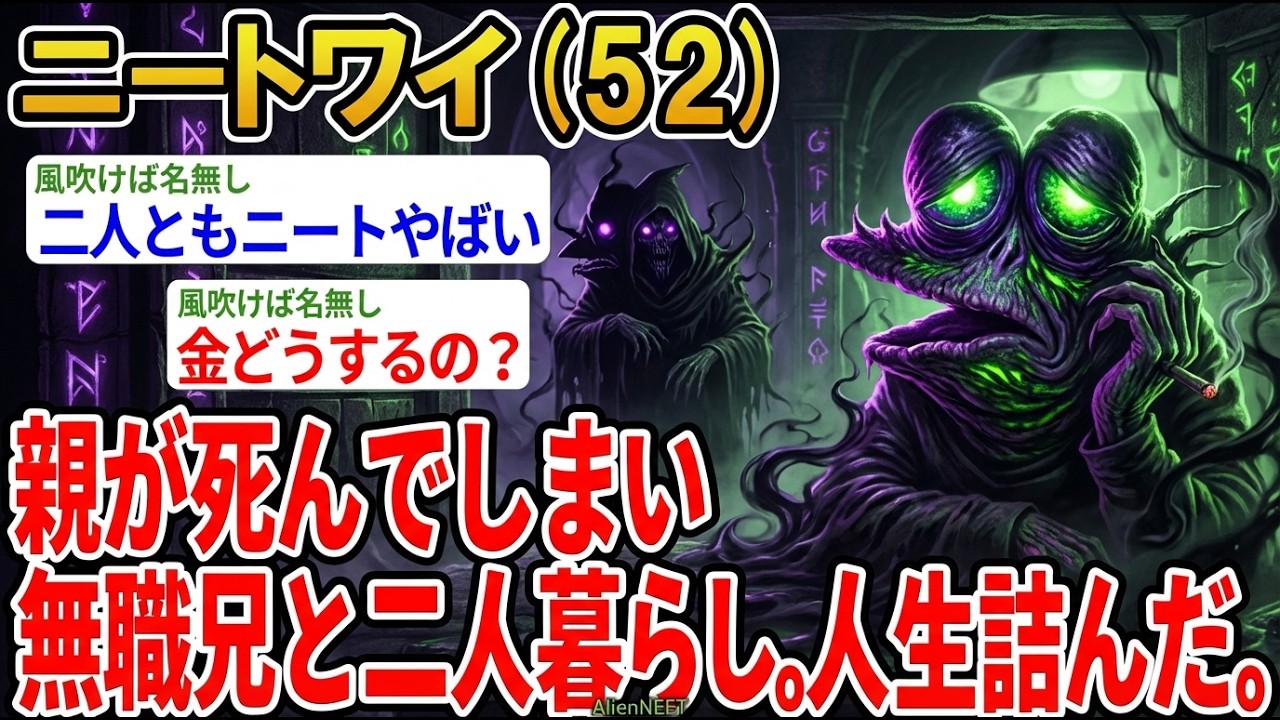 【アホの殿堂】  親がﾀﾋでんでしまい無職兄と二人暮らし。人生詰んだ。 【2ch爆笑スレ】