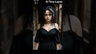 Bellatrix Lestrange Inspired Appearance AI time-lapse #shorts #bellatrixlestrange #harrypotter