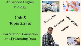 Full Advanced Higher Biology: Unit 3.2 Experimental Design (e): Correlation, Causation, Presenting Data Update