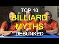 Top 10 Pool and Billiard Myths Busted and Debunked