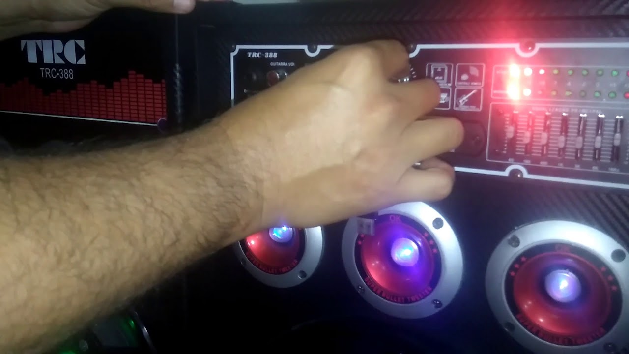 Caixa De Som Amplificada Dupla Trc Trc338 Como Ligar A Caixa Trc 388 01 Youtube
