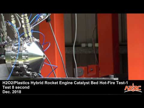 HTTP-3A Stage-1 & Stage-2 Thrust Vector Control Hybrid Rocket Engine Catalyst Bed Hot-Fire Test-1