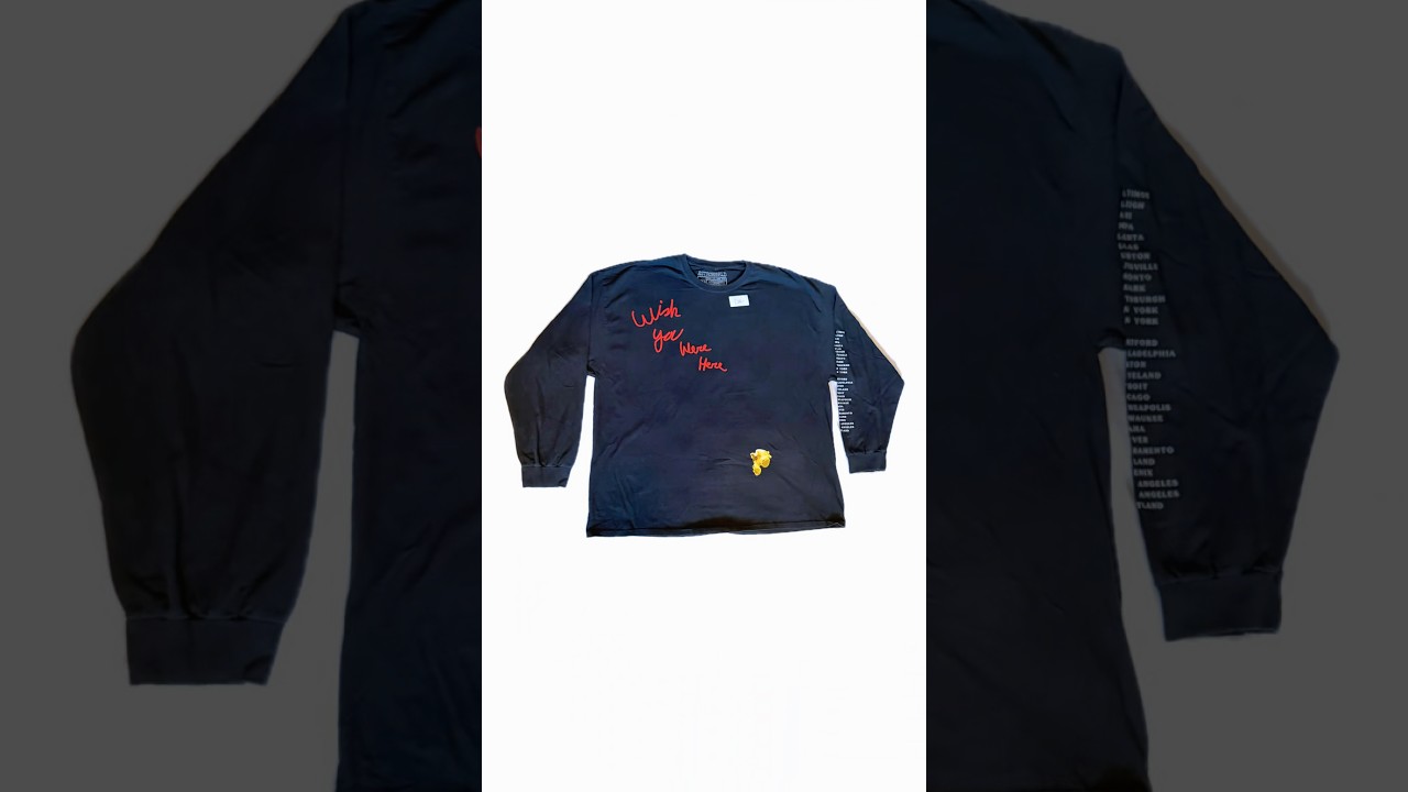 Travis Scott Wish You Where Here Astroworld Tour black Tee