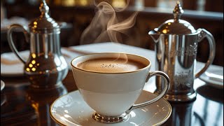 4K  Refinement and beauty in an express café with soft jazz music screenshot 5