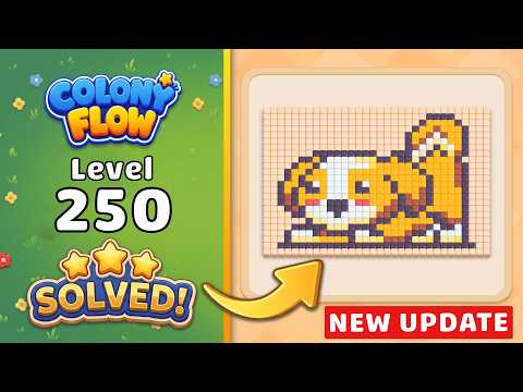Colony Flow Level 250 Walkthrough & Solution 🐜 (New Update!) 🧩