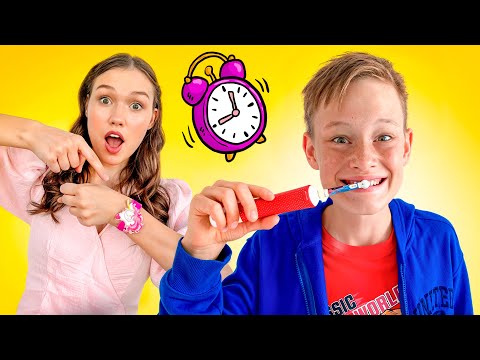 Put on your shoes and go to school with Alex and Nastya