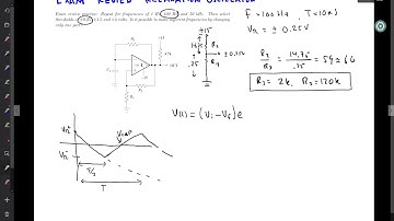 Exam 2 Review: Relaxation oscillator design