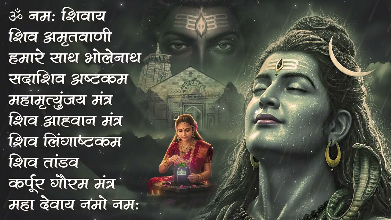 भक्ति भजन - आशुतोष शशाँक शेखर, कर्पूर गौरम करुणावतारं, ॐ नमः शिवाय, शिव अमृतवाणी व शिव आरती