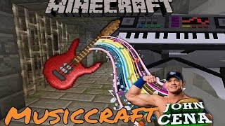 Minecraft Mod Showcase: PLAY REAL INSTRUMENTS (Piano, Guitar, Drums) Musiccraft mod
