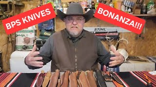 BPS KNIVES 10 OF THEM!!! #edc #survival #bushcraft #knifestuffwedo #firecraft #outdoorskills 