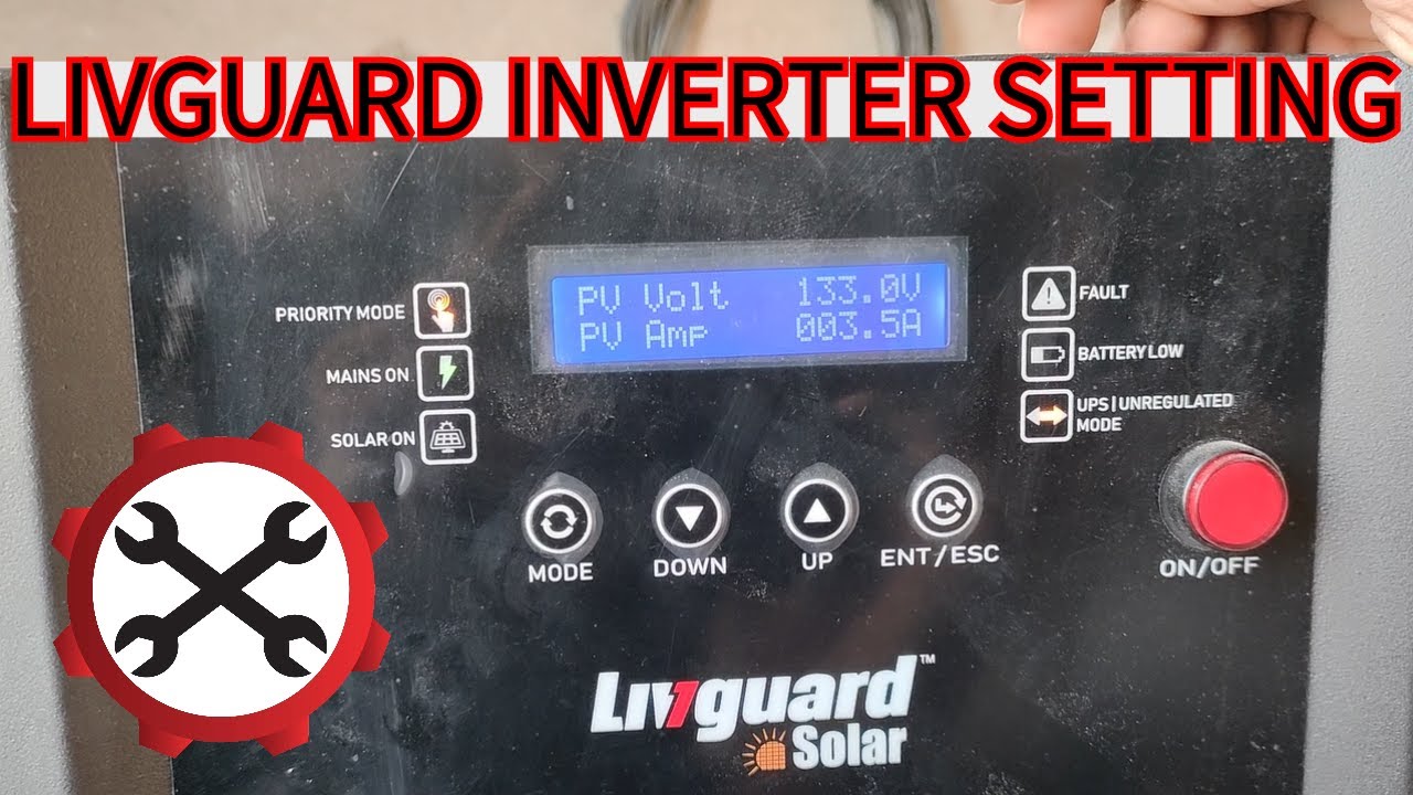 HOW TO DO LIVGUARD SOLAR INVERTER PARAMETER SETTINGS? | LIVGUARD SOLAR 2024| 5KVA/48V MPPT