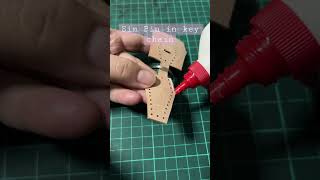Turn keychain to Sim pin holder. #leathercraft #diyprojects #diy #handmade