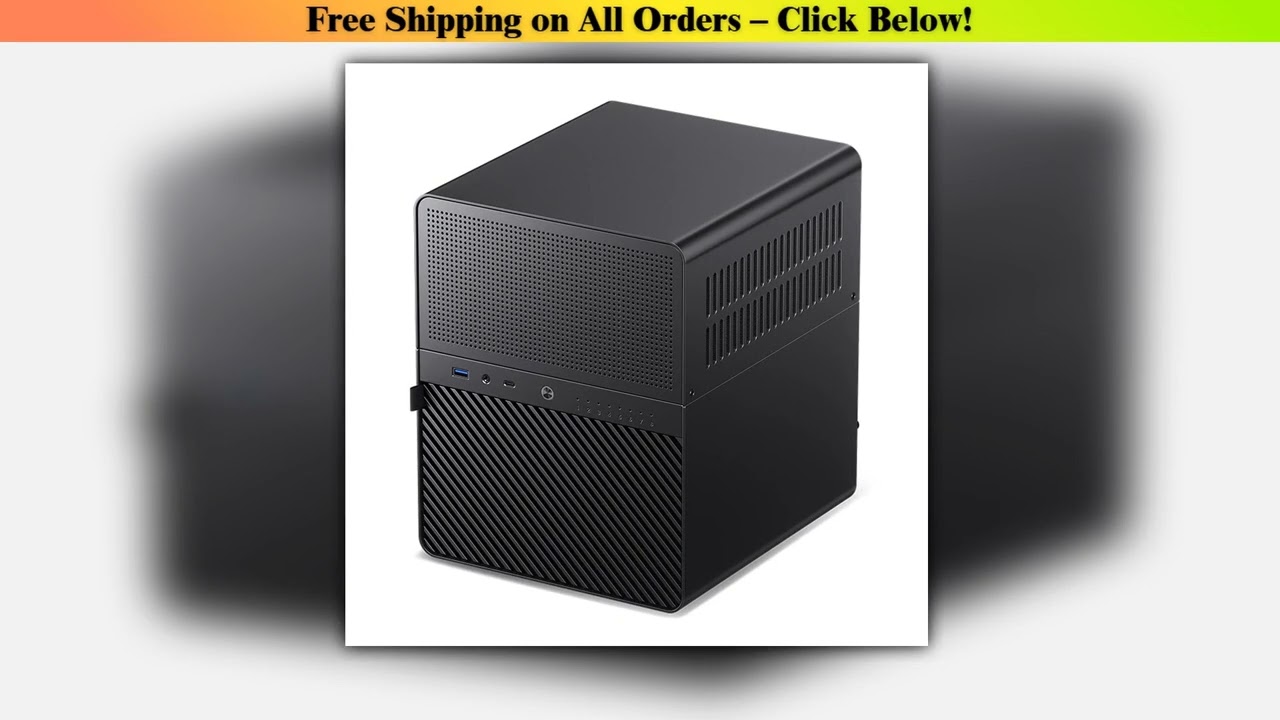 JONSBO N3 NAS Mini Case All-In-One Aluminum ITX Chassis 8 Hard Disk Location Support 130mm CPU