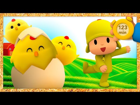 ? POCOYO E NINA - Para Dar Banho Nos Pintinhos Pio [123 min] | DESENHOS ANIMADOS para crianças