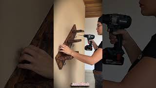 How to Build a Modern Zig-Zag Floating Shelf | Easy DIY Wood Project 🛠️🏠