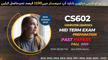Cs602 midterm exam Preparation fall 2024 | Cs602 Past Papers | Cs602 important Notes & MCQs 2024