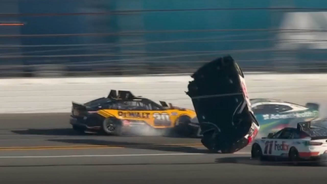 Harrison Burton Flips In Wild Daytona 500 Crash