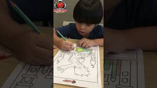 How To Coloring Turning Mecard Bbasha Character