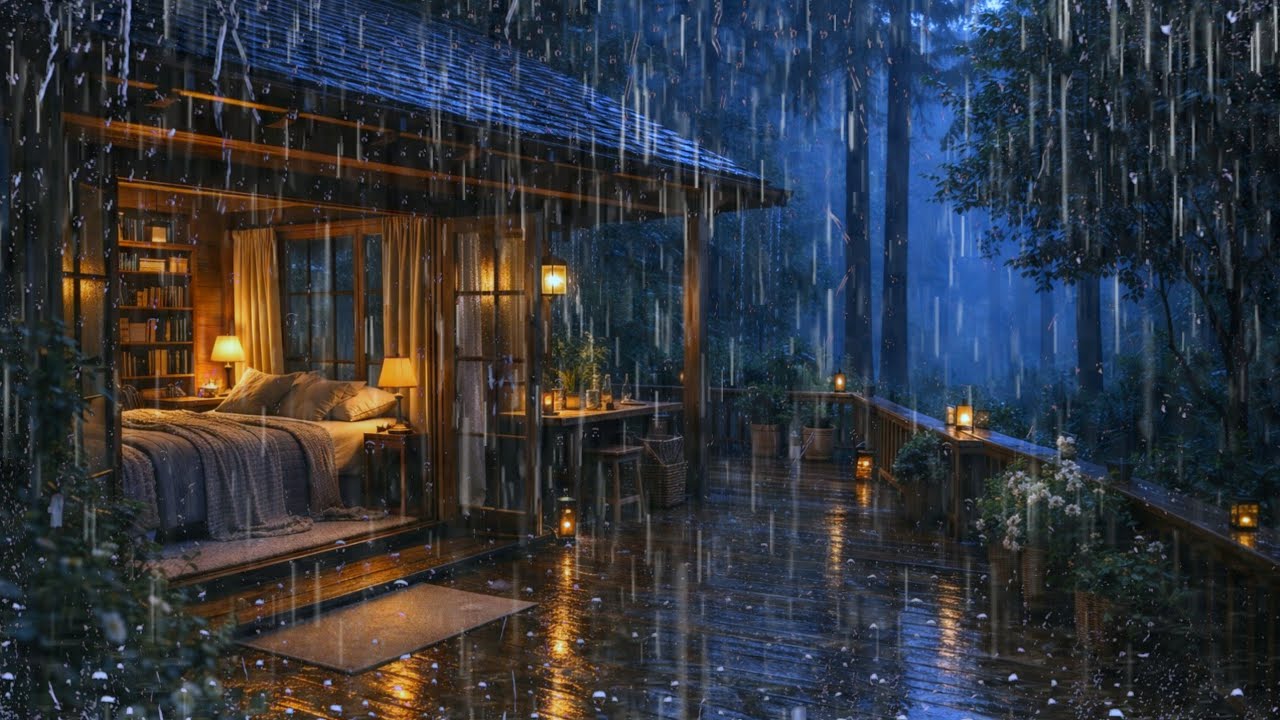 Deep Sleep Instantly with Heavy Rain Sounds | Relaxing Rain for Insomnia